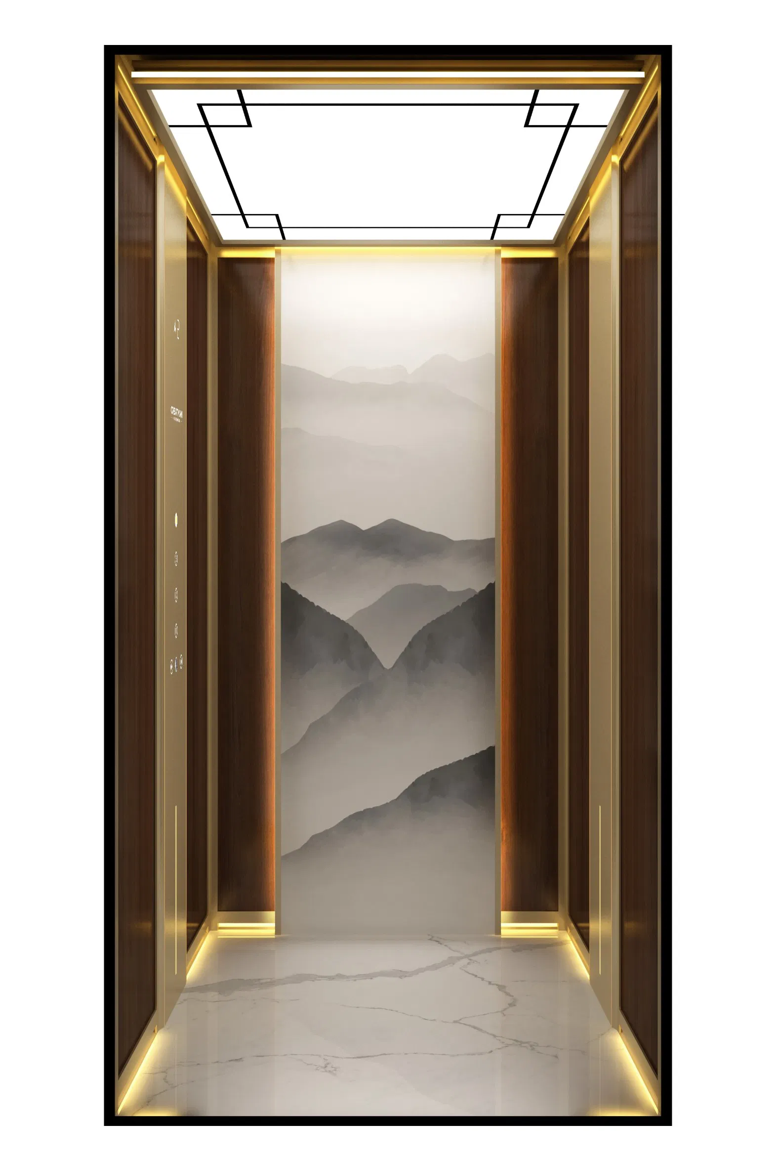 Factory-Direct Intelligent Voice-Controlled Barrier-Free Machine-Room-Less Home Villa Elevators on Promotion Stair Lift