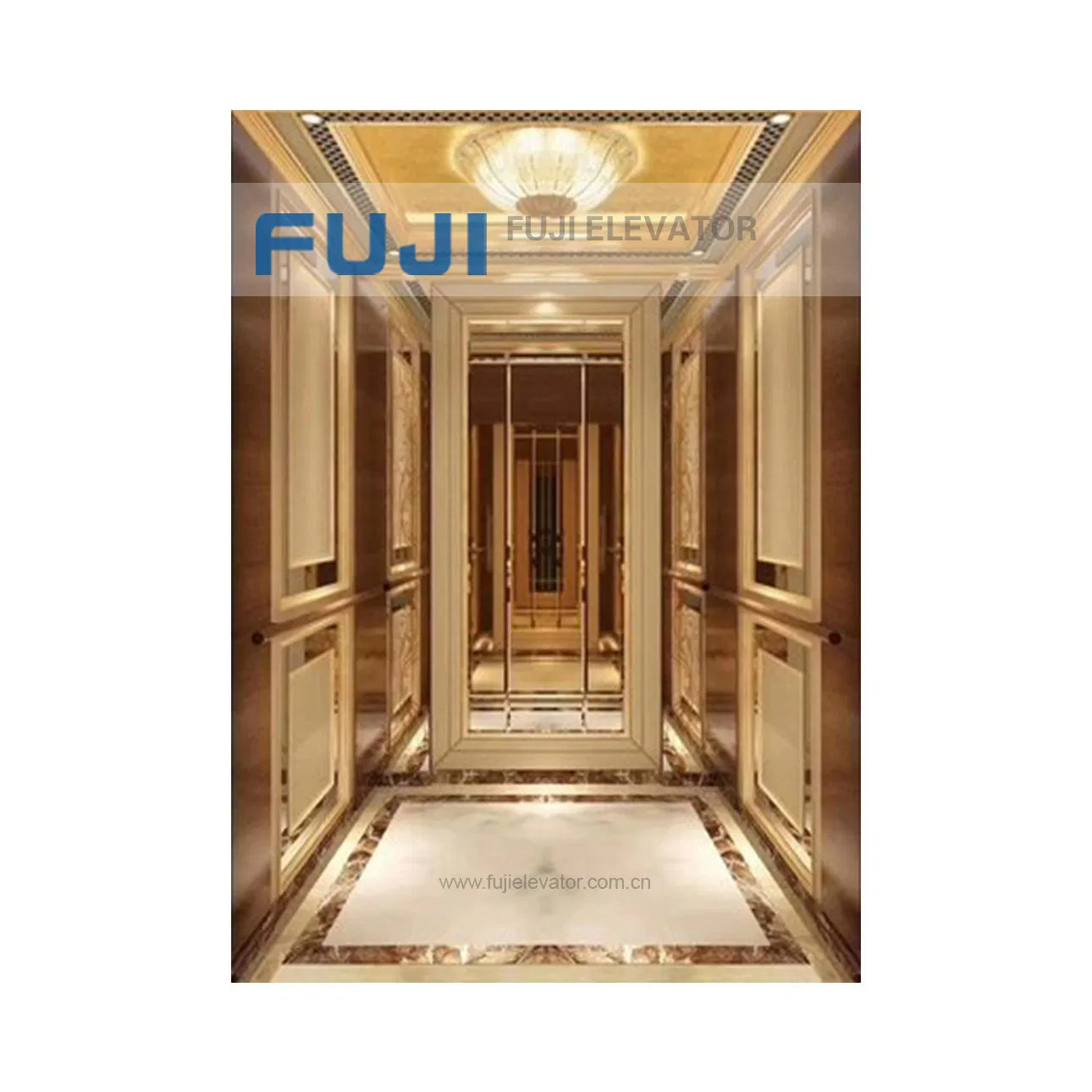 FUJI Glass Elevator Lift Villa Home Use Passenger Panoramic Elevator Lift