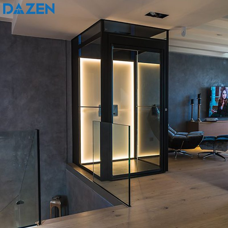 Starry Car Roof Home Small Passenger Panorama Lift AC Drive Elevator