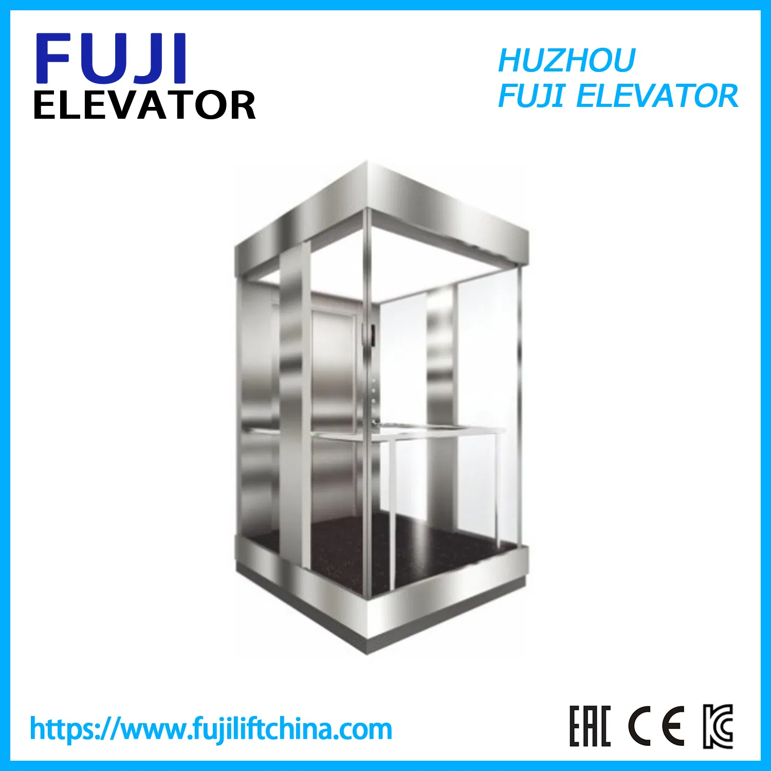 FUJI China Factory Panoramic Residential Sightseeing Elevator Passenger Elevator Home Elevator with Cheap Price Sale