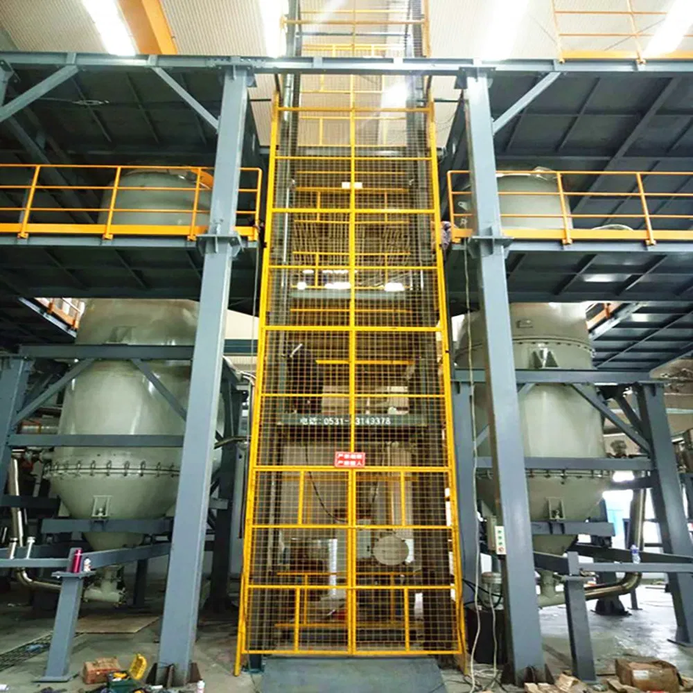 Electric Hydraulic Freight Elevator for Factory Floors Guide Rail Lift Platform