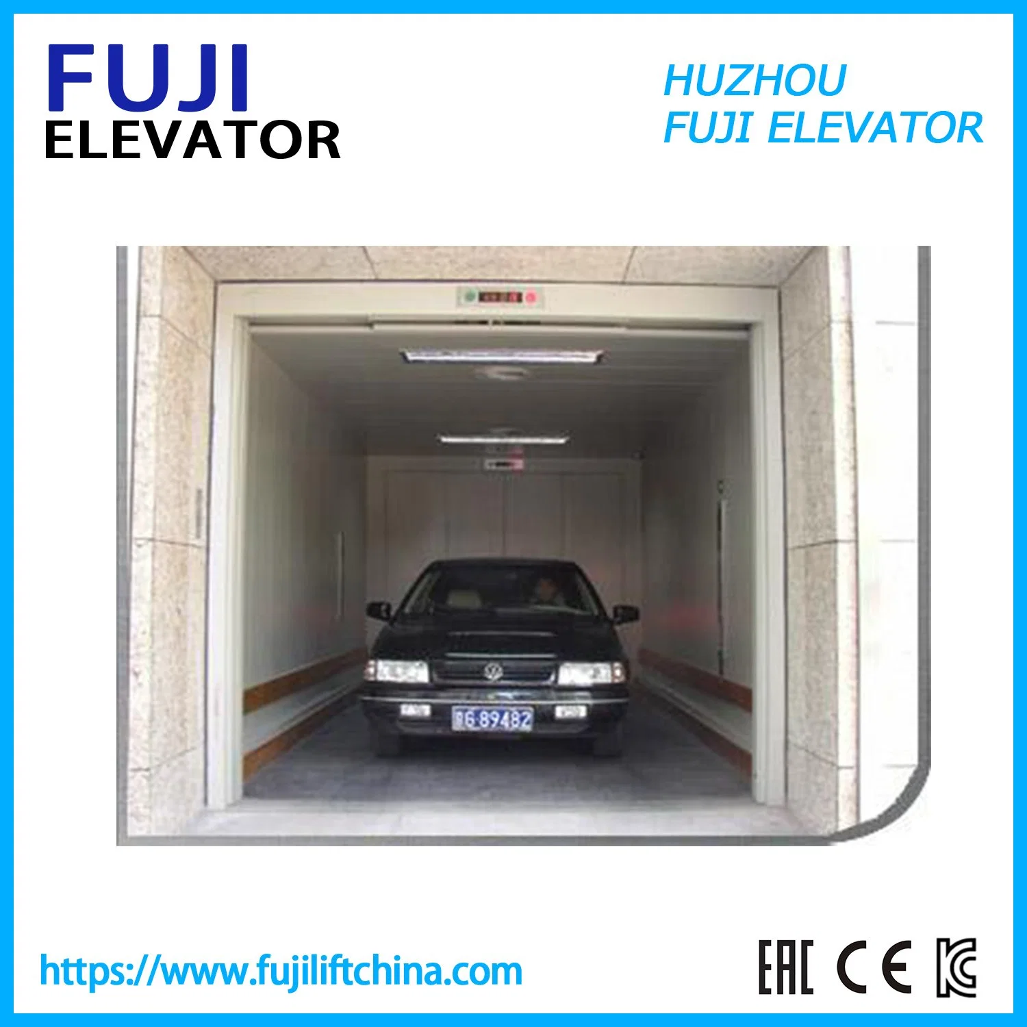 FUJI Car Lift Freight Elevator Goods Elevator Car Elevator with Good Price From China Factory Manufacturer Vvvf Control