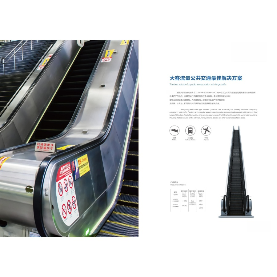 Dependable Secure Energy-Saving Passenger Escalator for Shopping Mall