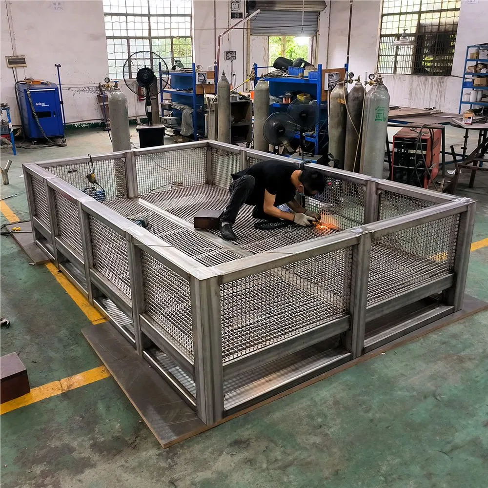 OEM Stainless Steel Frame Laser Welding Sheet Metal Fabrication for Elevator Parts