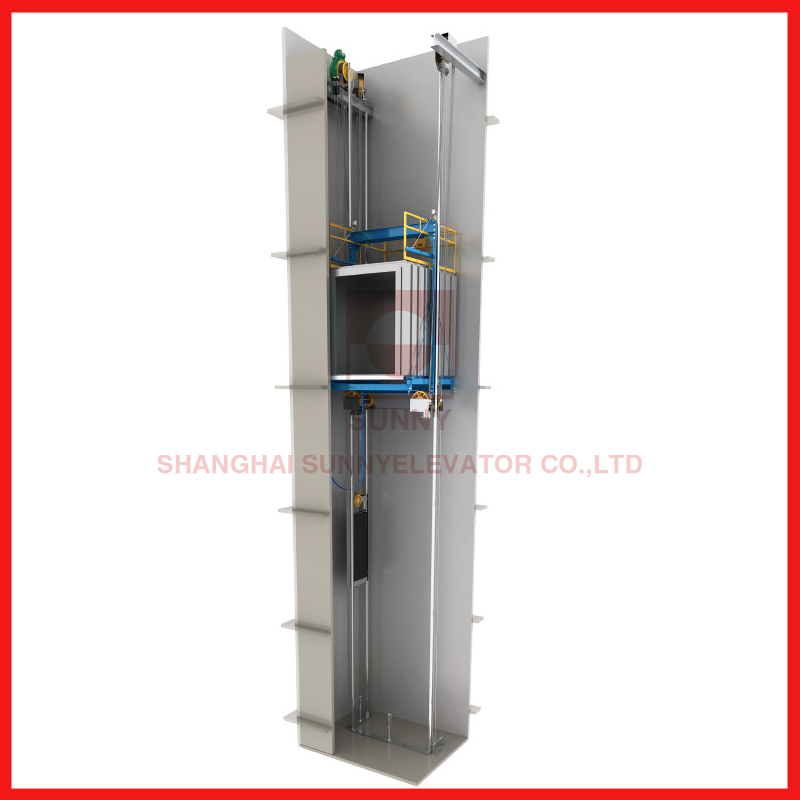 Compact Dumbwaiter Elevator - Automatic Food &amp; Cargo Lift System for Restaurants