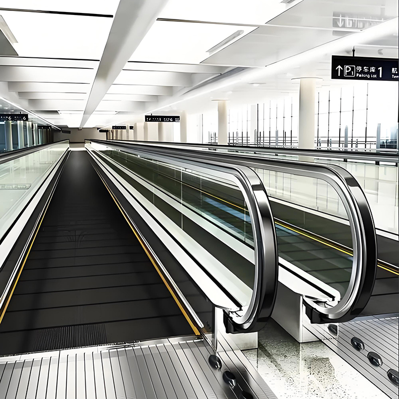Indoor Auto Moving Walk Escalator with safety Brake Passenger Conveyor