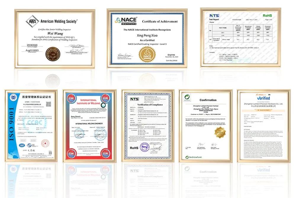 Certificates