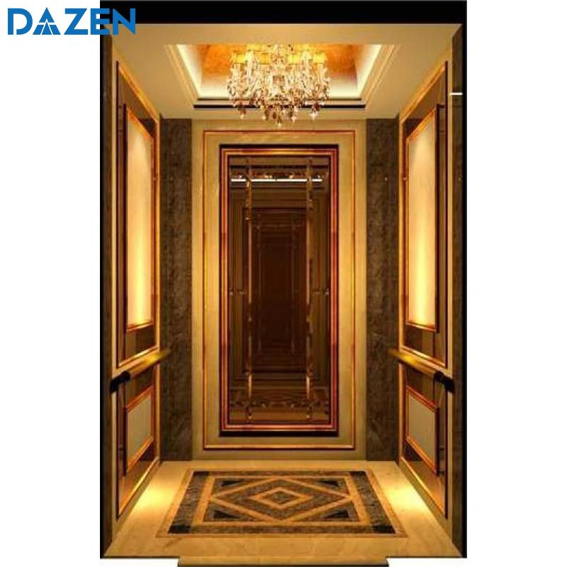 Customized Passenger Lift Car Decoration Elevator Marble Floor