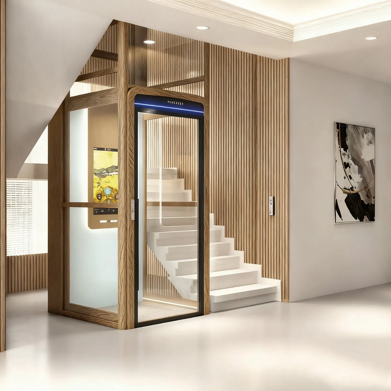 Smart Home Elevator with Ard: Auto Rescue Device Ensures No Passenger Trapping, Silent Operation, Perfect for Family
