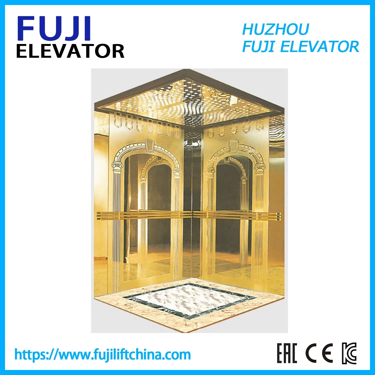 FUJI Passenger House Panoramic Cargo Observation Residential Elevator in China Factory