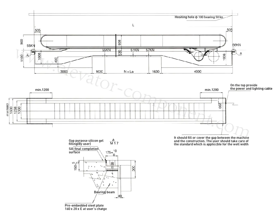 Moving Walk Construction Parameter