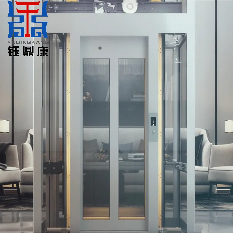 Factory Price High-Traction Lift Large Capacity 0.4m/S Indoor Passenger Elevators for Villas Apartments Hotels Stair Lift Safety