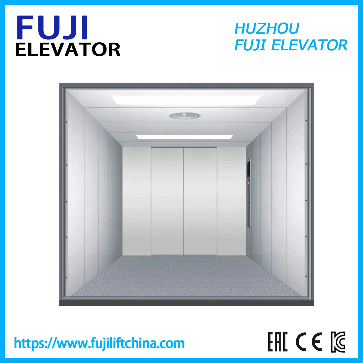 FUJI China Factory Warehouse Passenger Cargo Freight Elevator with Good Quanlity Vvvf Control