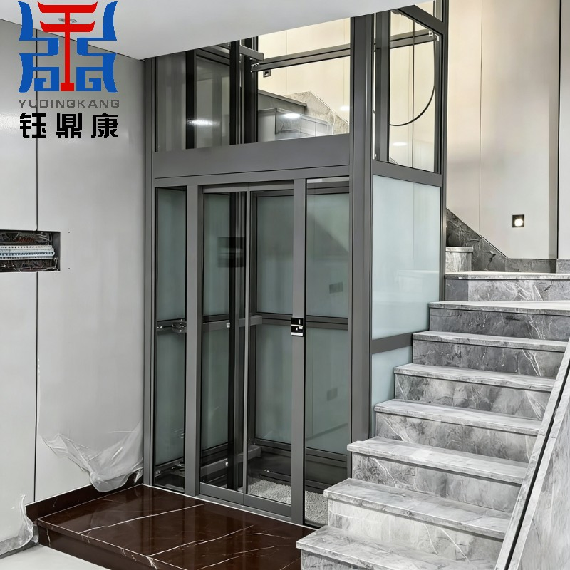 Factory Price High-Traction Lift Large Capacity 0.4m/S Indoor Passenger Elevators for Villas Apartments Hotels Stair Lift Safety