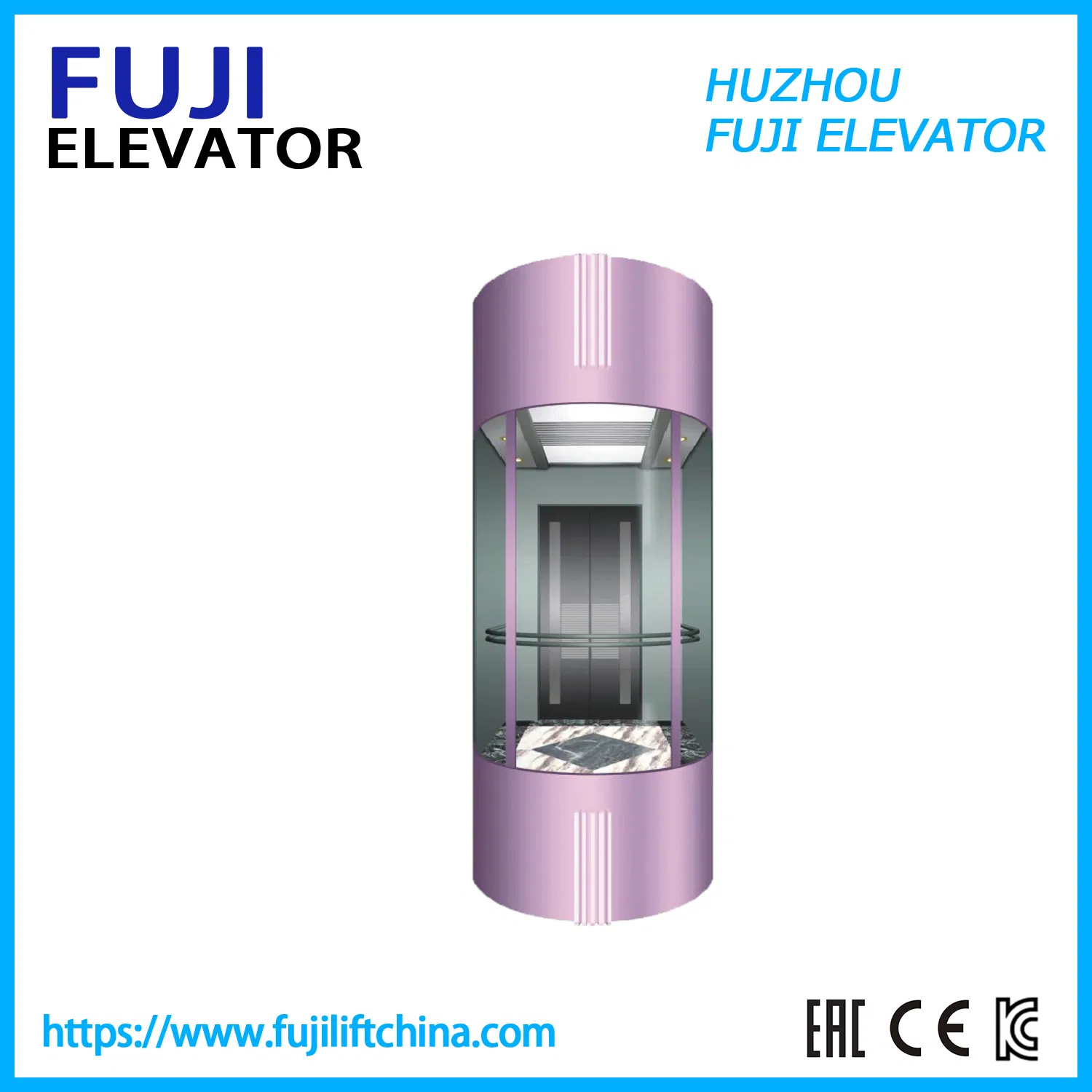 Passenger Elevator Lift Observation Elevator FUJI China Factory Panoramic Elevators with Elevator Door Glass Sightseeing Home Elevator Lifts