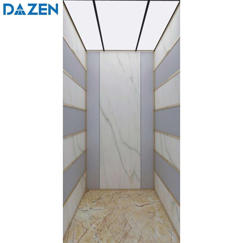 Customized Passenger Lift Car Decoration Elevator Marble Floor