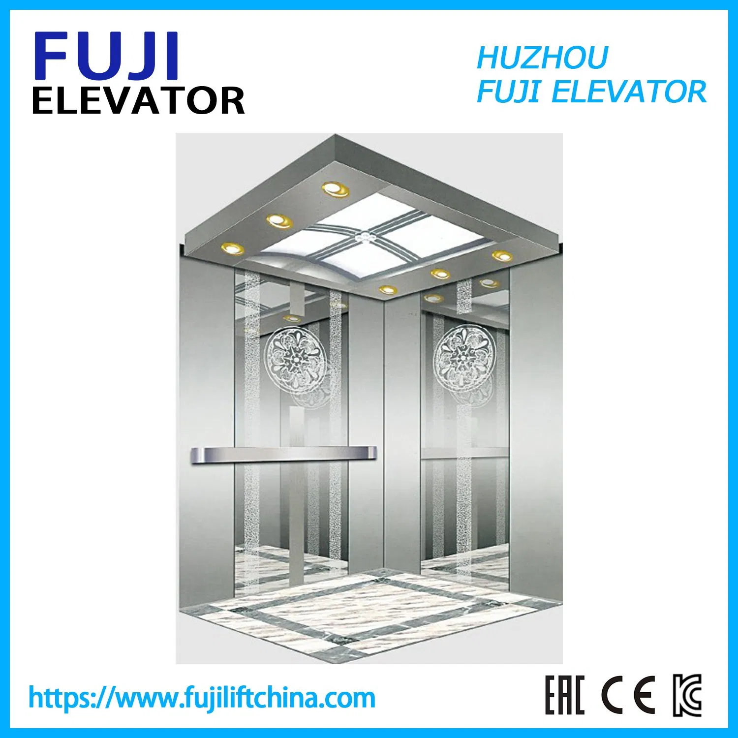 FUJI Passenger House Panoramic Cargo Observation Residential Elevator in China Factory