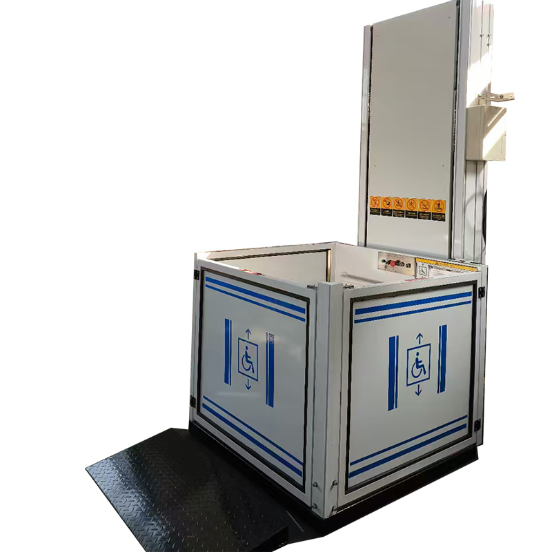 Small Home Use Hydraulic Handicapped Stair Wheelchair Lift Elevator