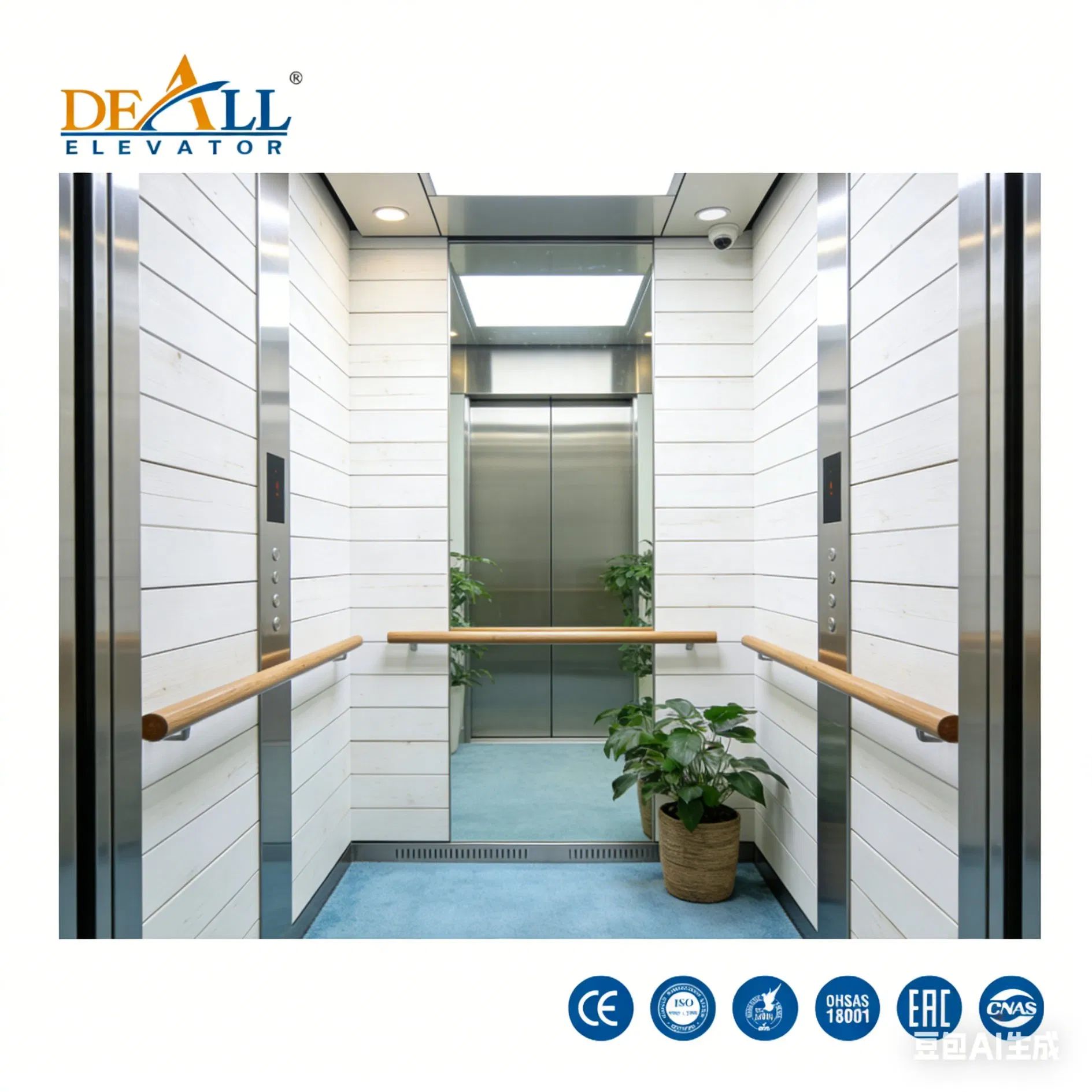 16 Packages Without Computer Room Deao Solid Wooden Case Hospital Elevator Lift