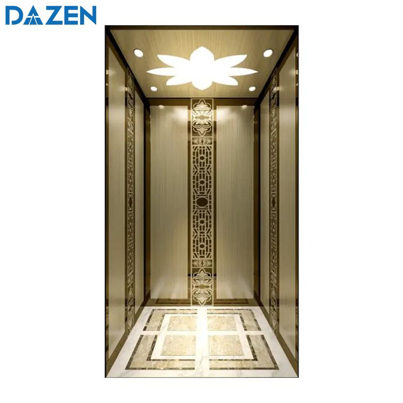 Customized Passenger Lift Car Decoration Elevator Marble Floor