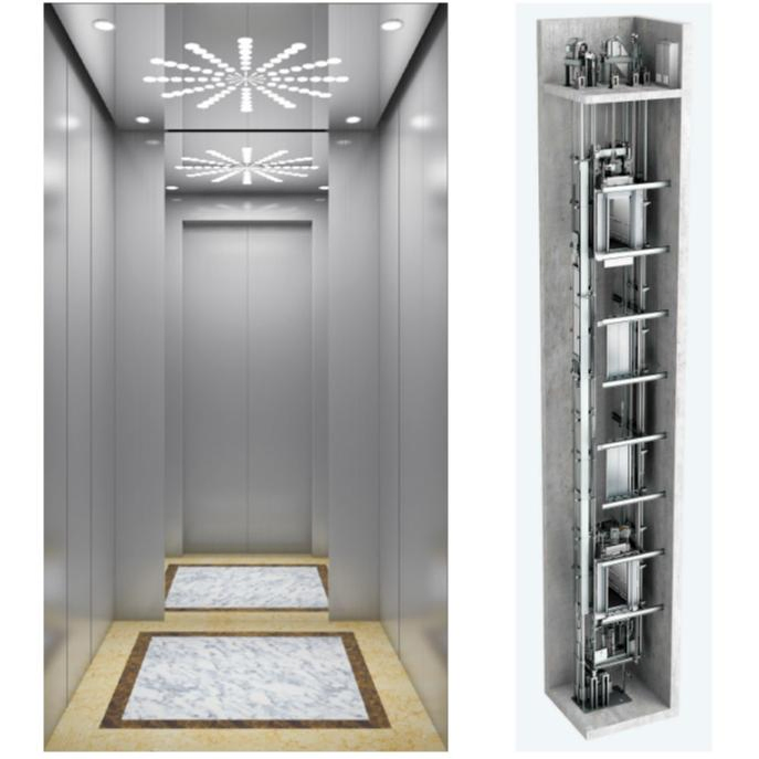 Low Cost 320kg 400kg 0.63m/S Home Elevator for Residential/Office/Hotel Building