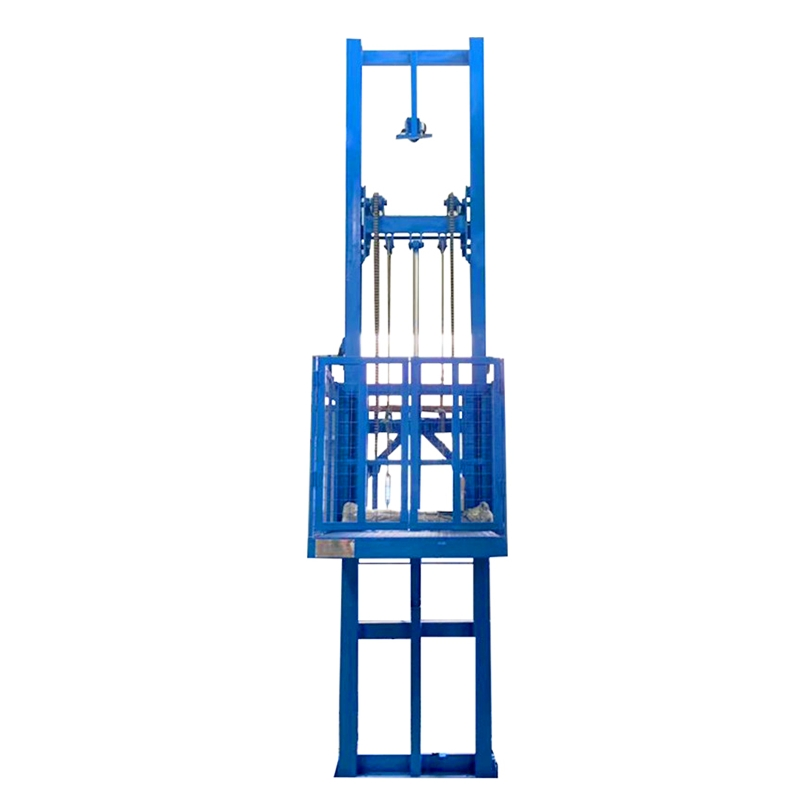 Warehouse Wall Mounted Goods Lift Guide Rail Hydraulic Small Cargo Lift Platform Freight Elevator Cargo Elevator