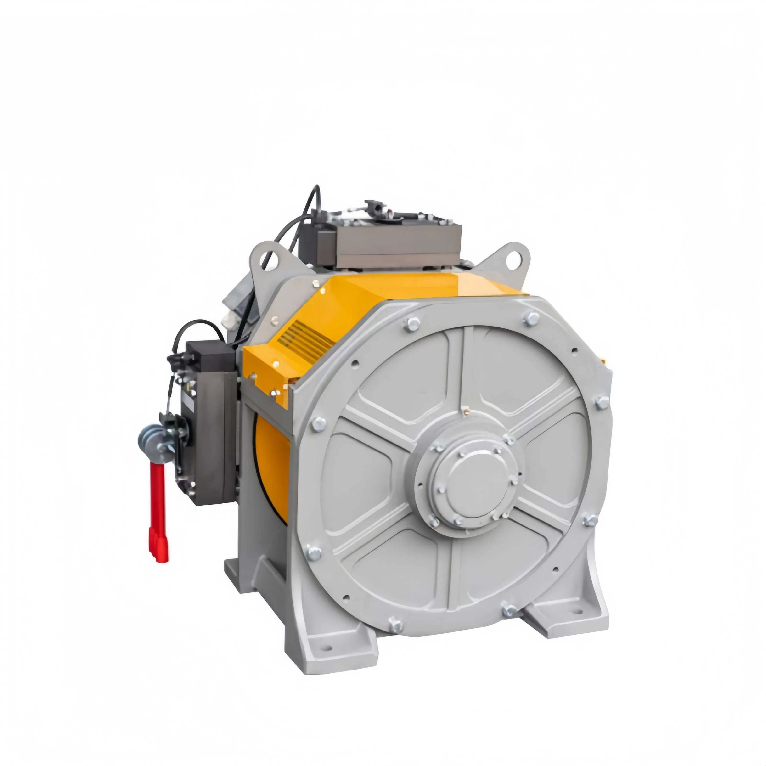 Gearless Traction Machine with Permanent Magnet Synchronous Technology for Elevator Parts