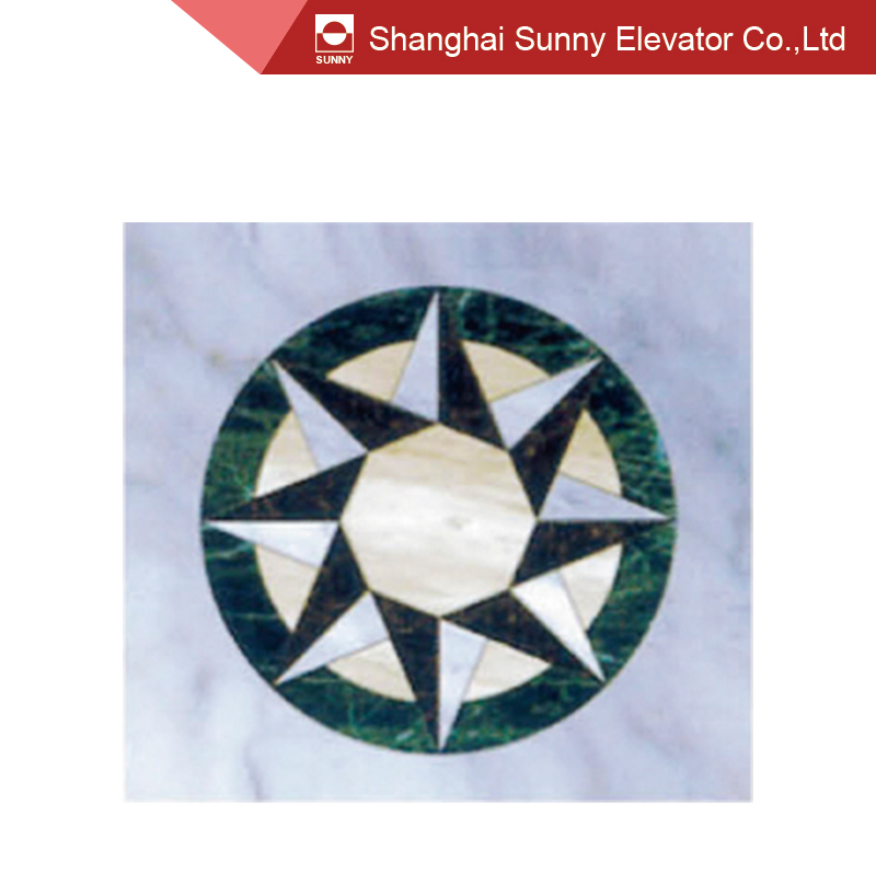 Elevator Car Floor Decoration in PVC Marble-Line