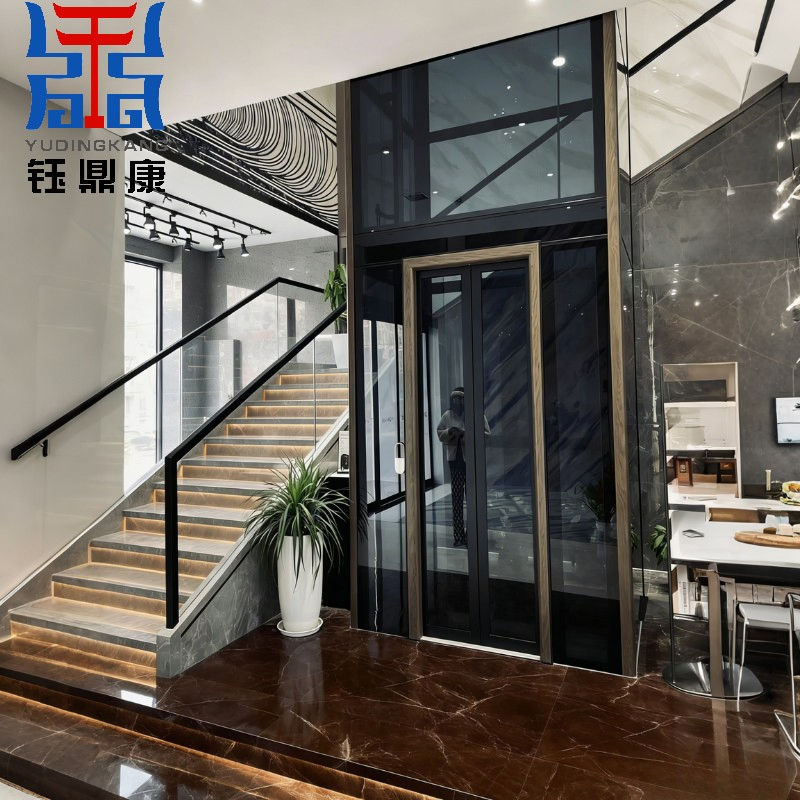 Factory Price High-Traction Lift Large Capacity 0.4m/S Indoor Passenger Elevators for Villas Apartments Hotels Stair Lift Safety