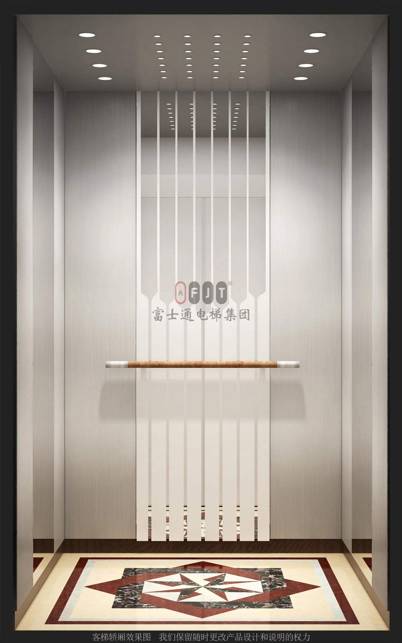 Fujithrough Factory Directly Supply Hospital Elevator with Anti-Bacterial Finish for Patient Safety