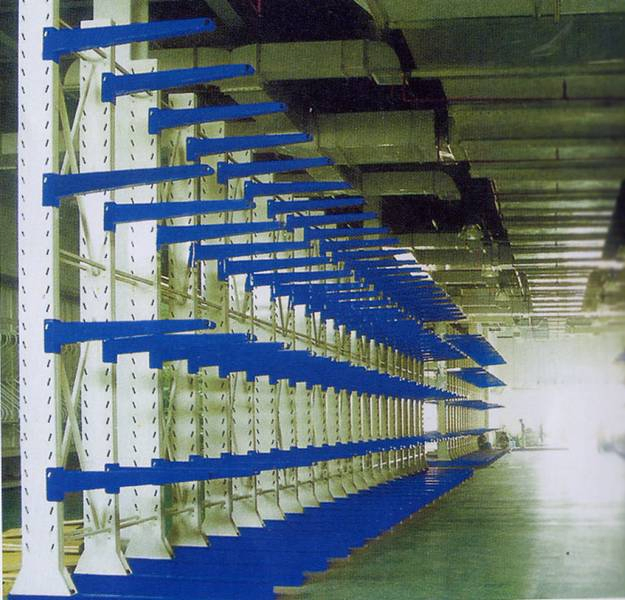 Warehuse Sotrage 50mm Pitch Upright Powder Coated or out Door Galvanized 1000kg for One Piece Arm Loading Capacity Steel Cantilever Rack