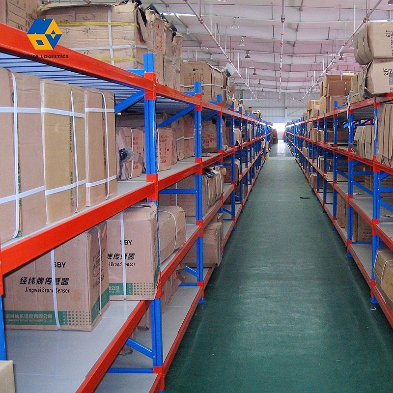 Warehouse Steel Metal Longspan Racking Industrial Warehouse Storage Steel Long Span Medium Duty Rack Widespan Iron Tool Stacking Storage Shelf Racking with CE