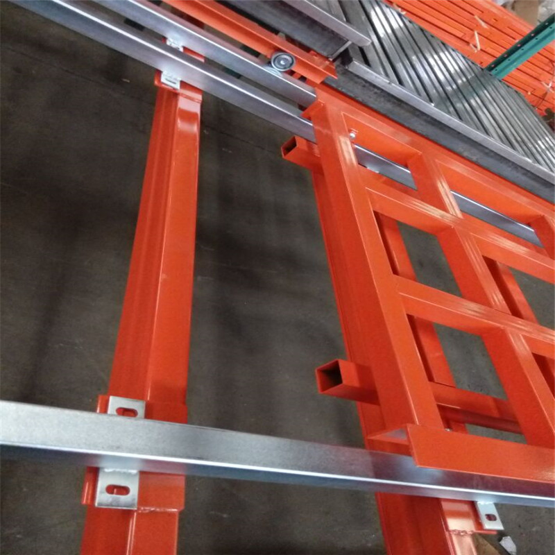 High Density Push Back Racking with Green and Orange Color