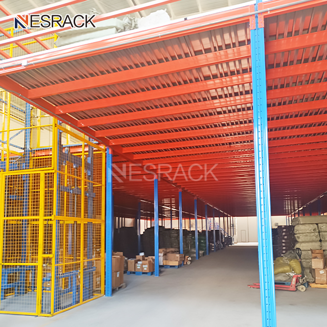 Customized Industrial Mezzanine Heavy Duty Steel Storage Platform Mezzanine Floor Rack System