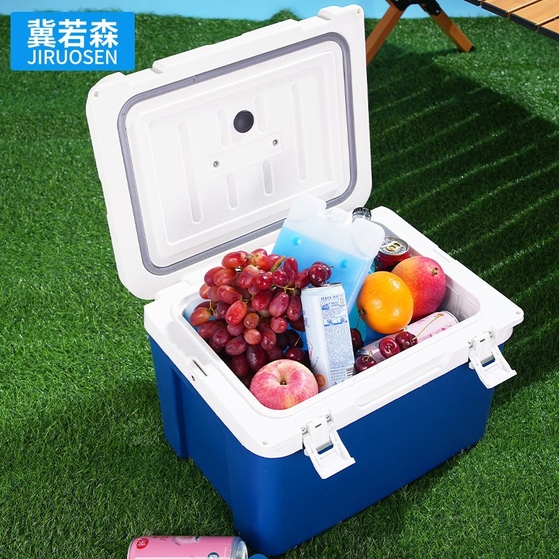 Non-Disposable Ice Cooler Box and Medicine Storage with Secure Lid