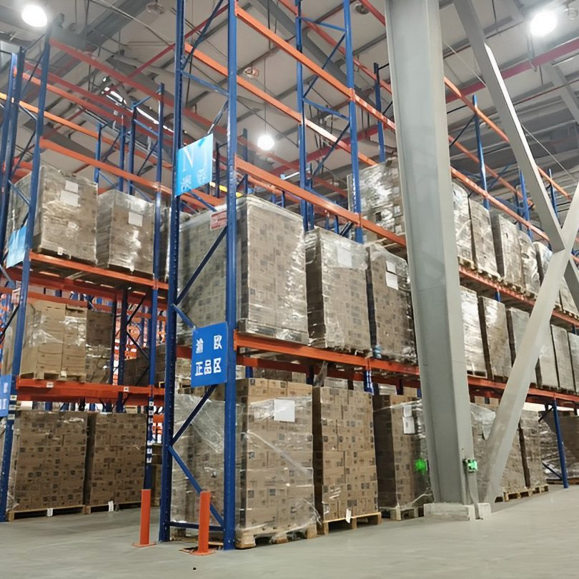 Certification OEM Teardrop Pallet Racking Stacking Racks Shelving Industrial Shelves