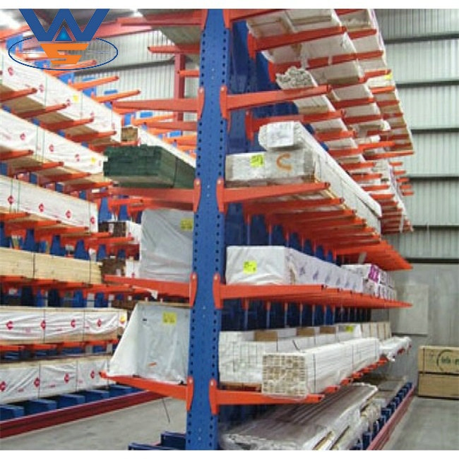 Customized Double Side Warehouse Storage Heavy Duty Cantilever Bracket Stable Pipe Rack