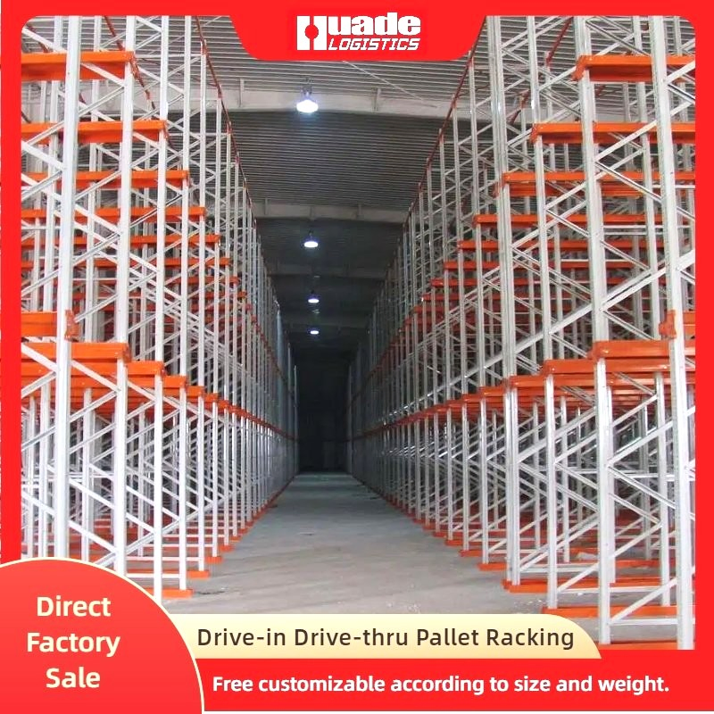 Drive-in Drive-Through Pallet Racking System Adjustable Metal Warehouse Rack Solution with Corrosion Protection Wholesale