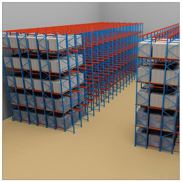 Industrial Warehouse Pallet Storage Solution Drive in Style Racking System