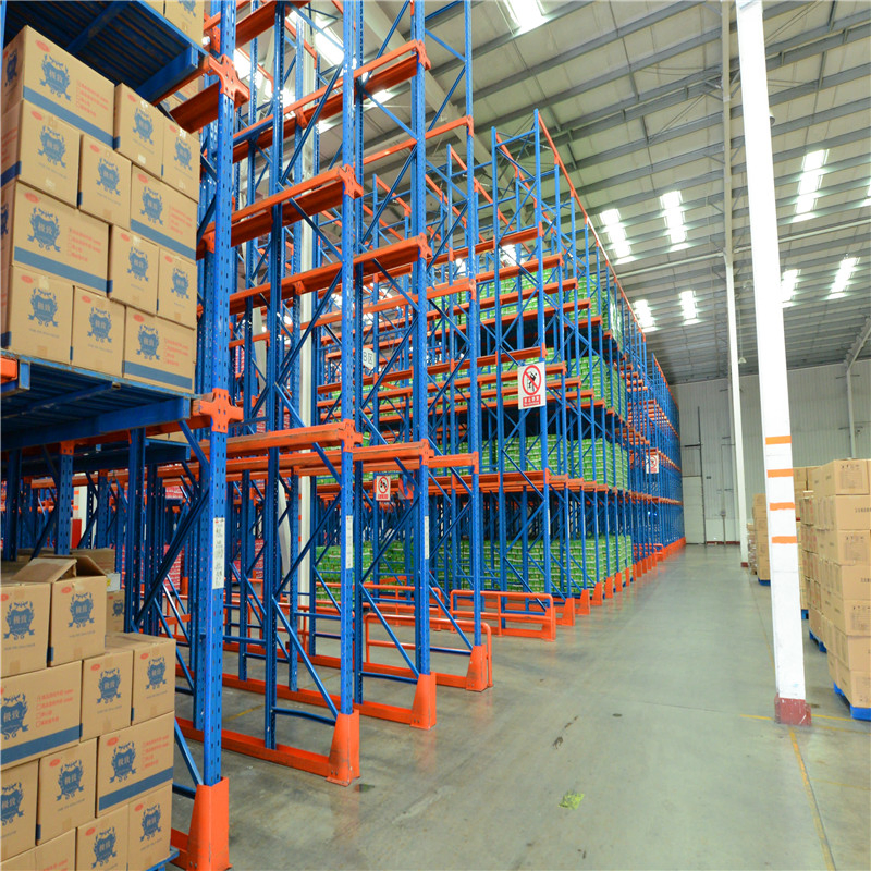 Heavy-Duty Steel Drive-in Racking for Efficient Warehouse Storage