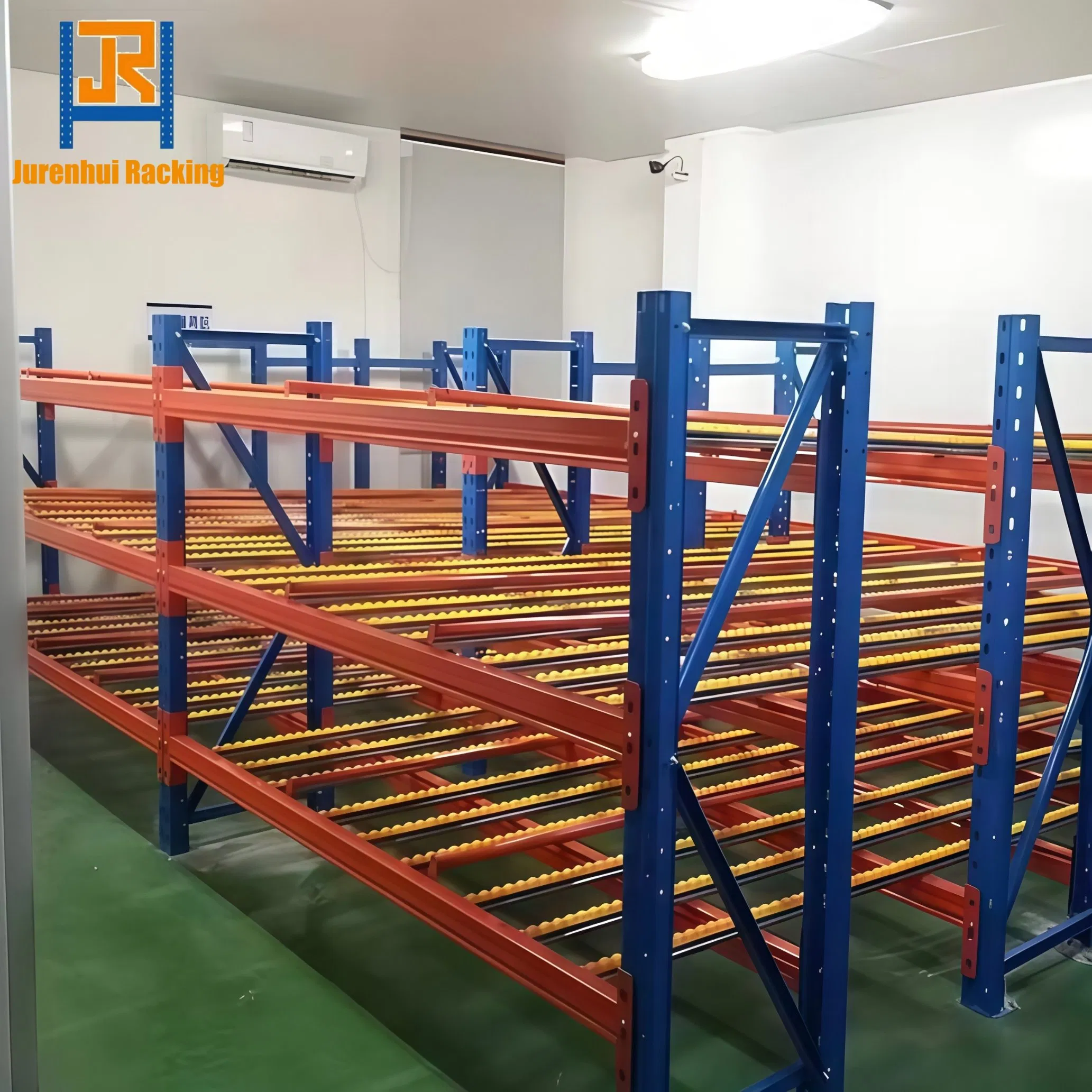 Distribution Center Carton Flow Racking Roller Pallet Storage Rack