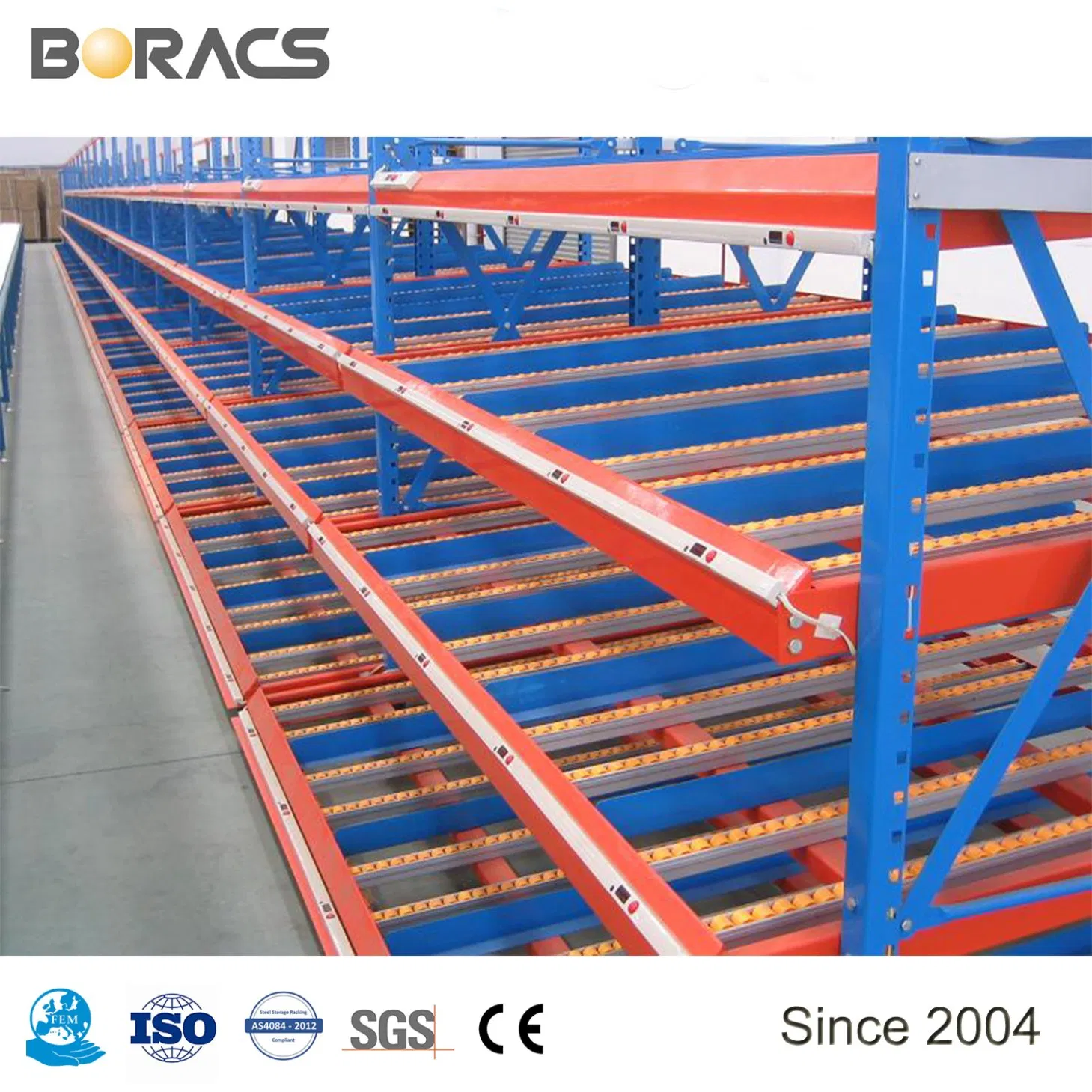 Dynamic Storage Systems Flow Through Racking Carton Flow Through Rack for Small Box Auto Parts