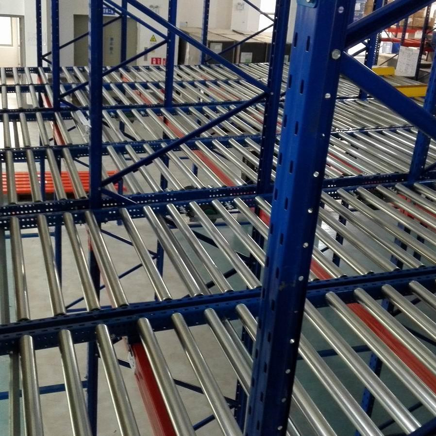 Efficient Fifo Rack System Industrial Warehouse Storage Shelves Fifo Gravity Pallet Racks Gravity Flow Racking