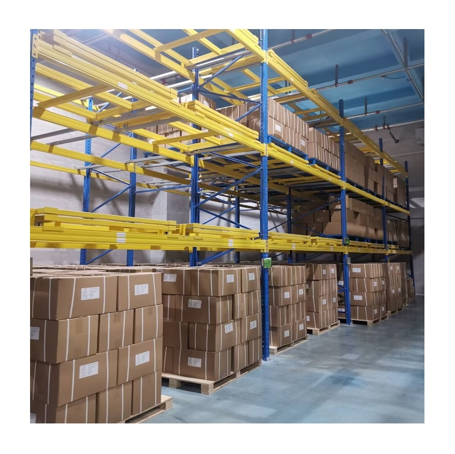 Versatile Push Back Rack System for Efficient Warehouse Storage