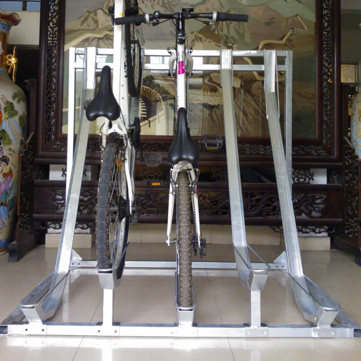 Community Outdoor Bike Racks Ground Rack Bicycle Display Rack Stand