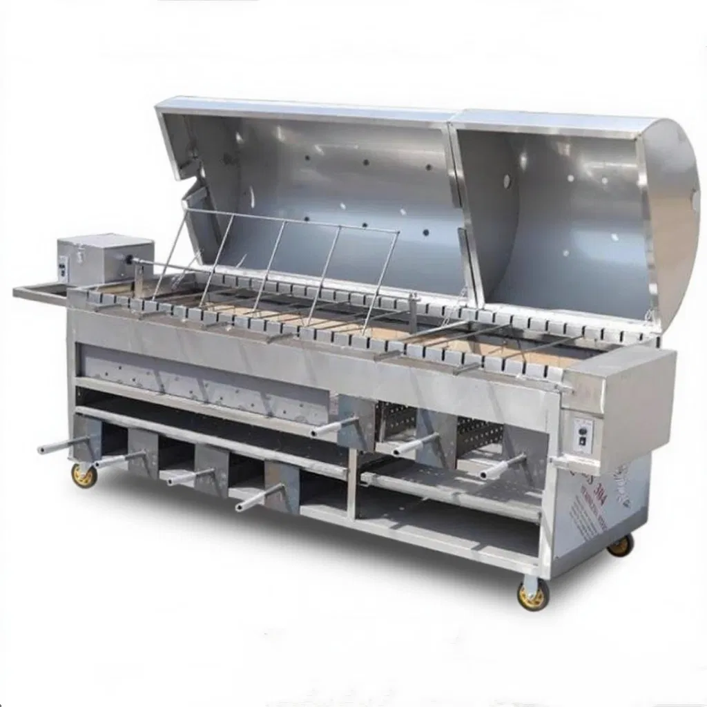 a Rack for Roasting Lamb Legs and Chops on a Commercial Stove