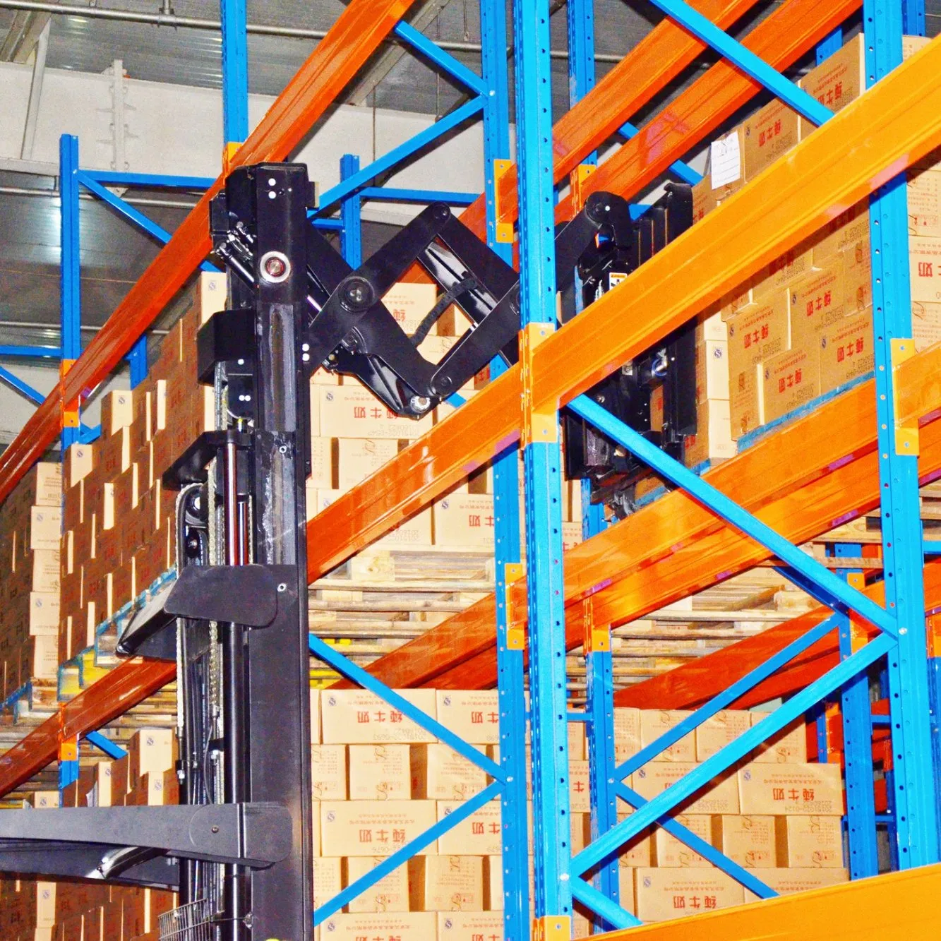 Heavy-Duty Adjustable Double Deep Pallet Racking System for Warehouses