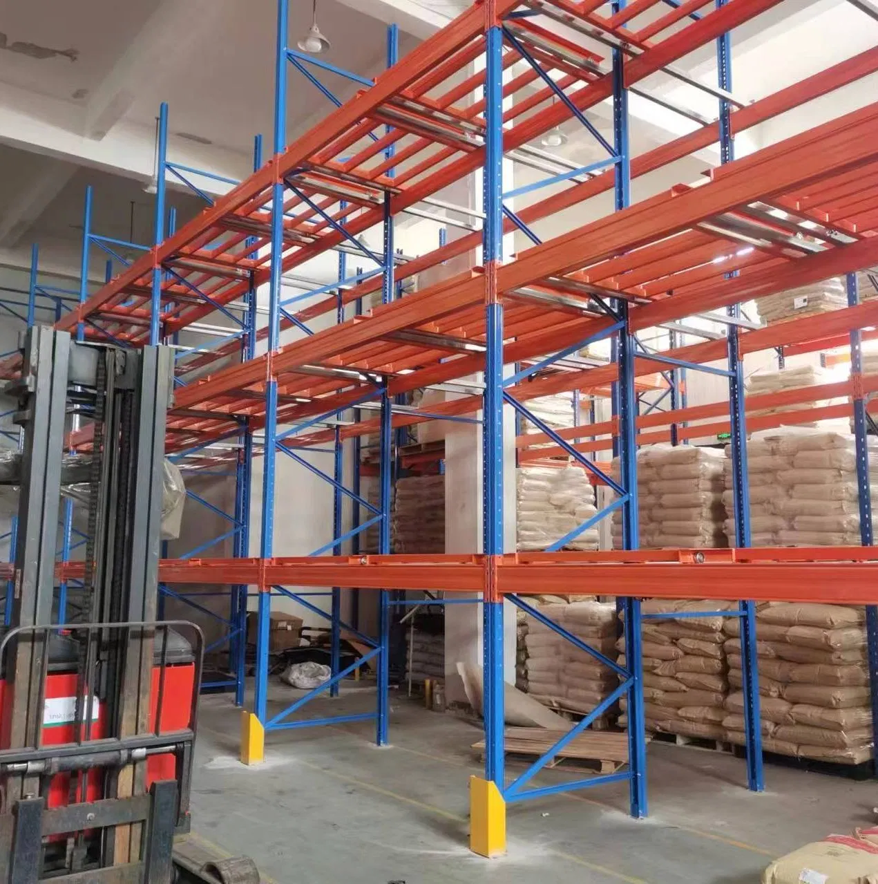 Stackable Metal Steel Pallet Rack System Dynamic Stacking Rack Push Back Racking for Warehouse Storage Solution