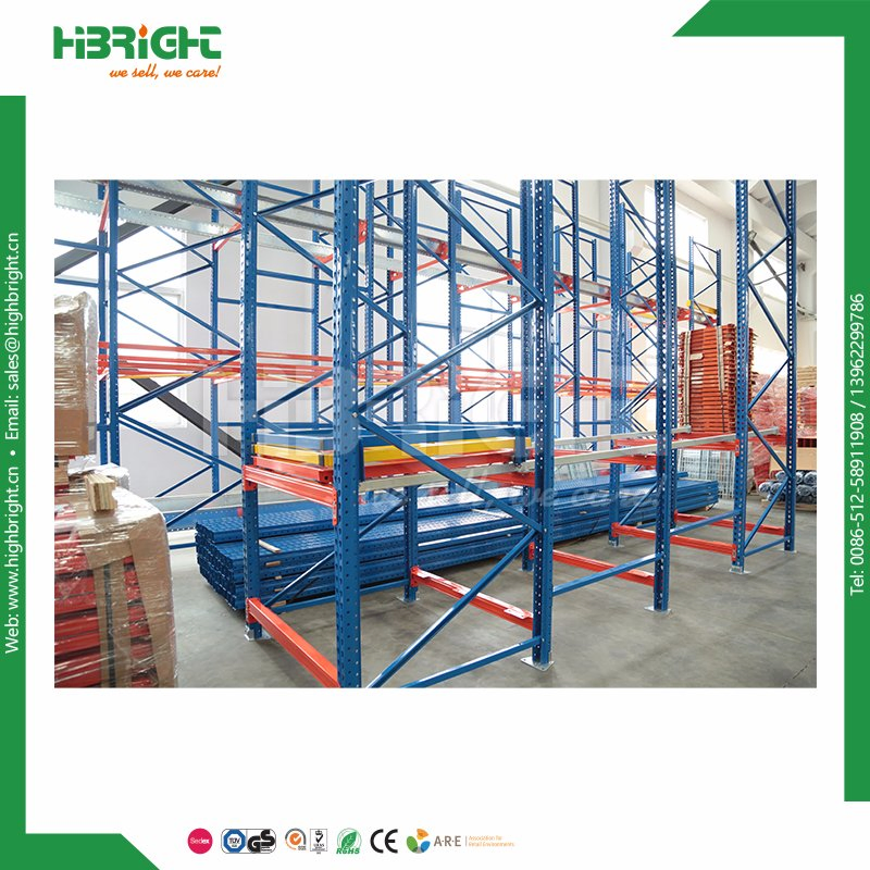 Global Push Back Pallet Racking System for Warehouse