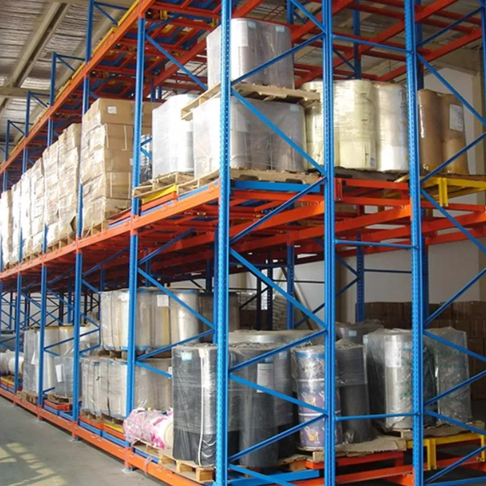 Forklift Multi Storage Warehouse Metal Steel Pallet Rack with Trolley Cart